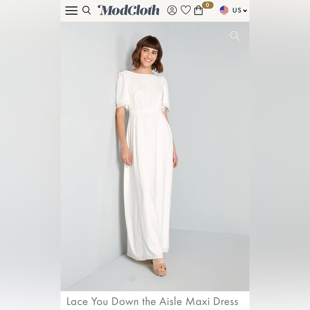 Modcloth Lace You Down The Aisle Dress